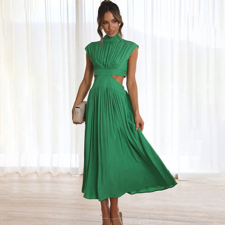 Elegantes Midikleid mit Faltenrock für Damen