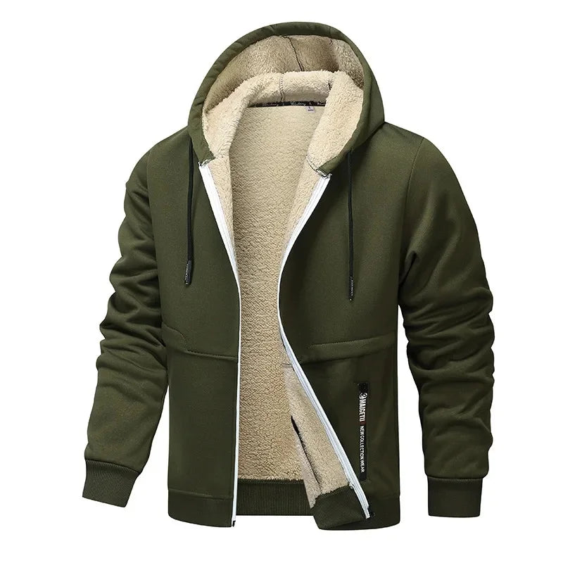 Herren Lässige Fleecejacke Mit Langarm | Winter