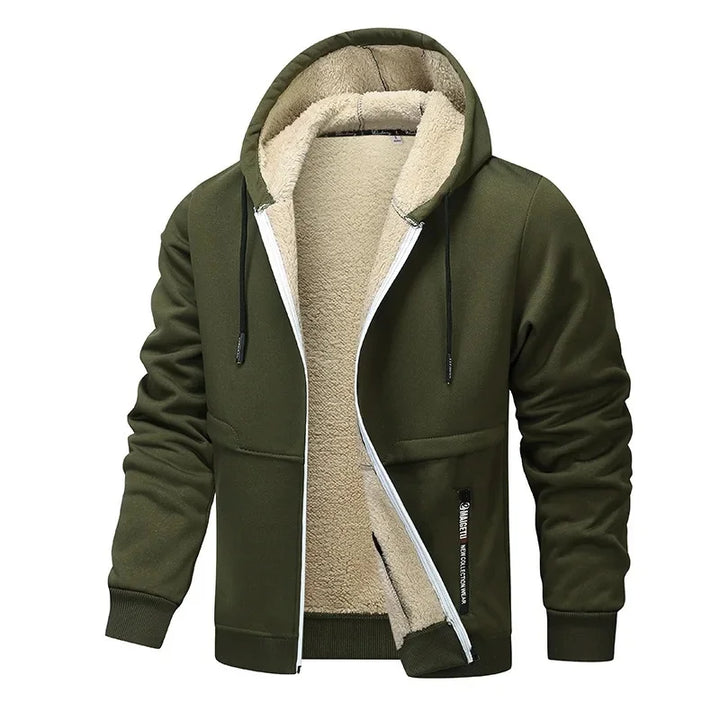 Herren Lässige Fleecejacke Mit Langarm | Winter