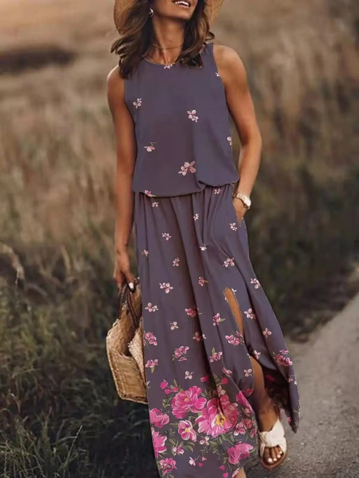 Damen-Maxi-Kleid mit Print
