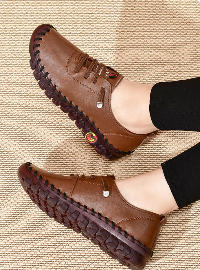 Damen Schnürschuhe aus veganem Leder