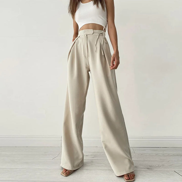 Damen Hose Mit Weiten Beinen | Lässig