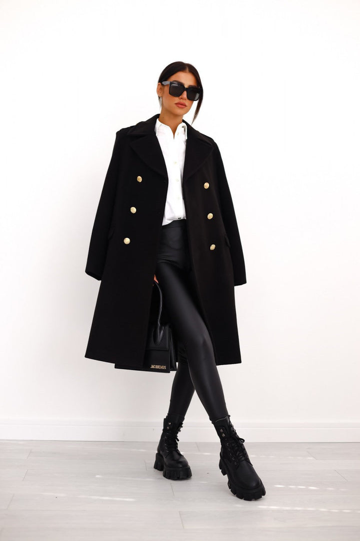 Damen Stilvoller Langer Lockerer Mantel | Winter