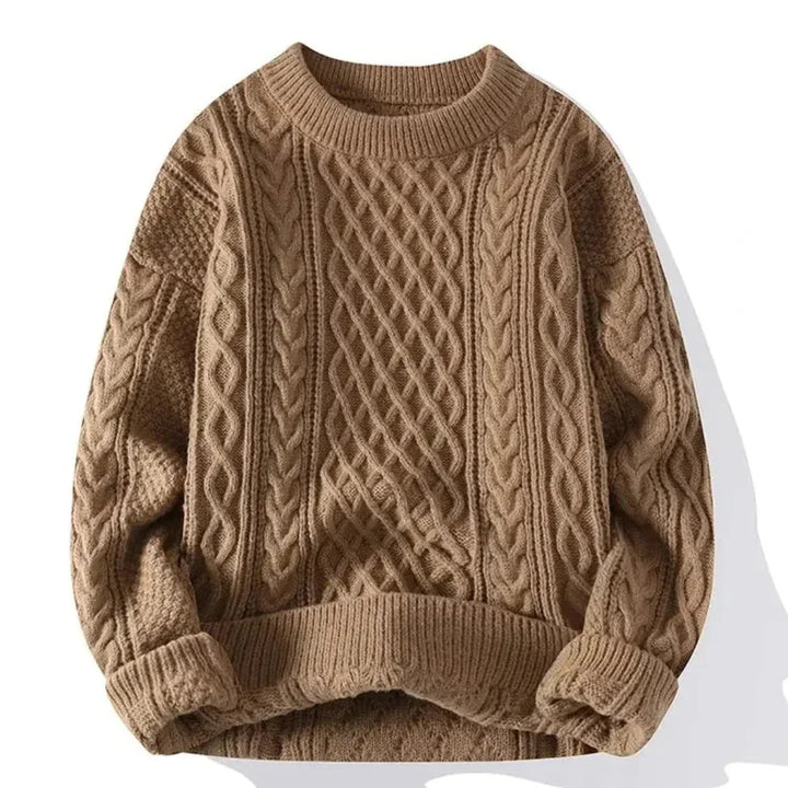 Herren-Strickpullover Mit Rundhalsausschnitt | Langarm