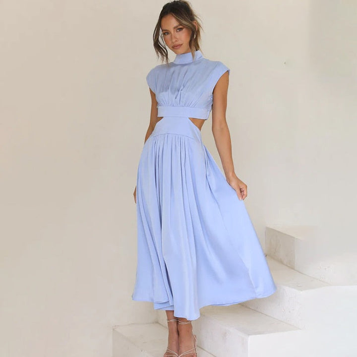 Elegantes Midikleid mit Faltenrock für Damen