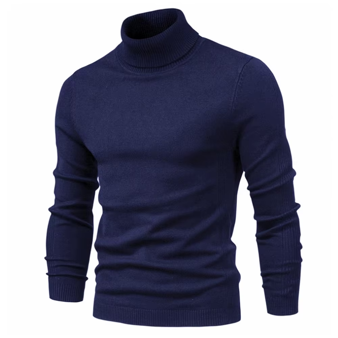 Klassischer Rollkragenpullover Für Herren | Langarm