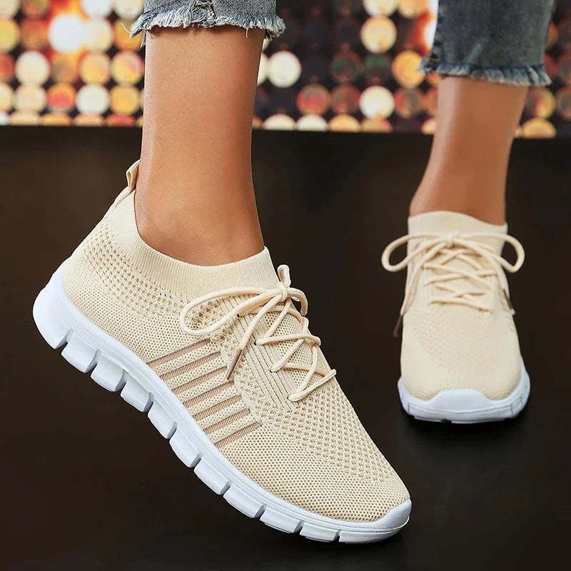 Damen Sportliche Strick-Sneaker