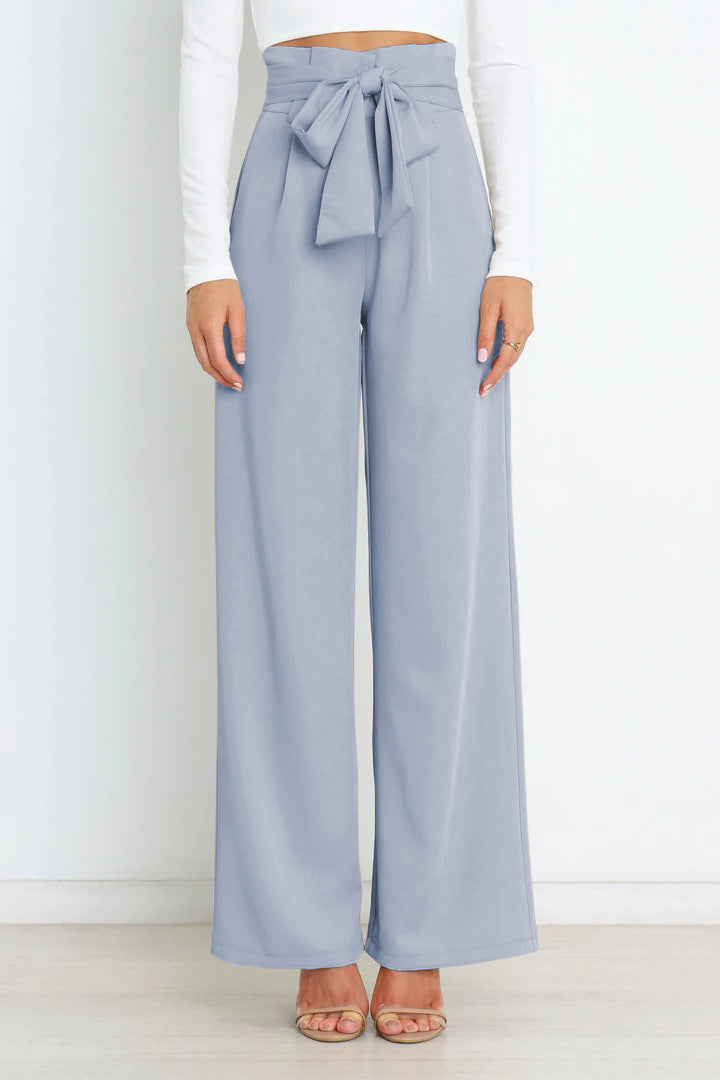 Damen High-Waist Weitbein-Hose