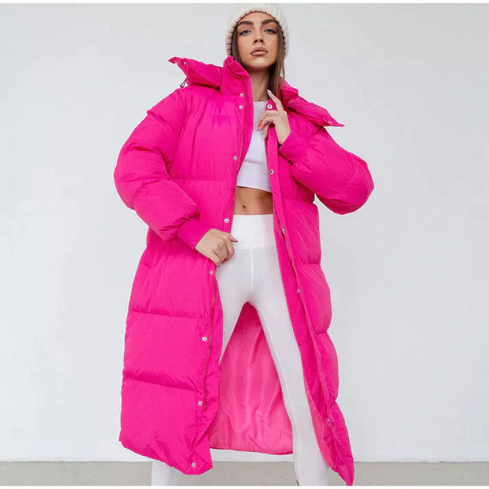 Langer Daunenmantel Für Damen | Winter
