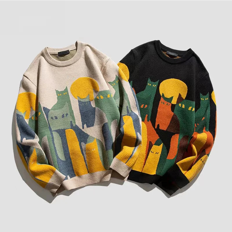 Stylischer Herrenpullover Mit Langarm | Mehrfarbig