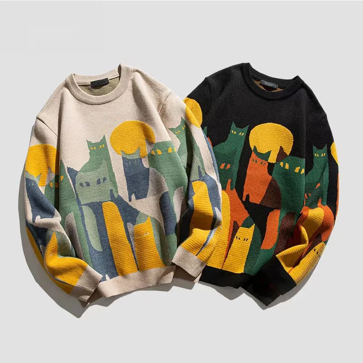 Stylischer Herrenpullover Mit Langarm | Mehrfarbig