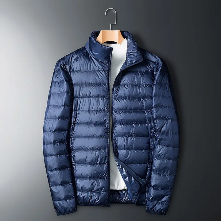 Herren Steppjacke Mit Reißverschluss | Stehkragen