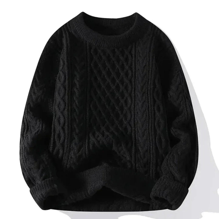 Herren-Strickpullover Mit Rundhalsausschnitt | Langarm