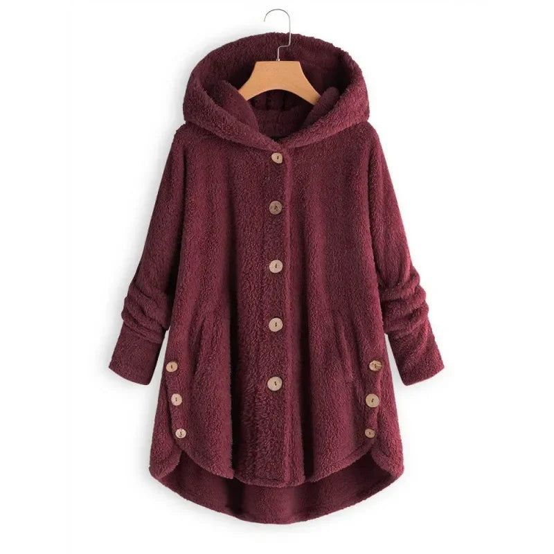 Stilvolle Fleece Winterjacke Für Damen | Mit Kapuze