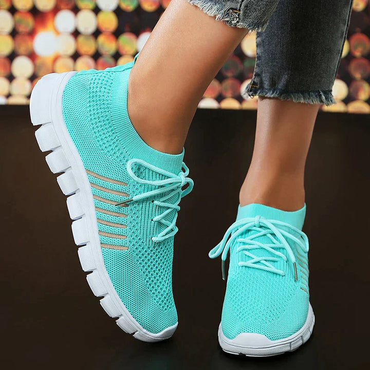 Damen Sportliche Strick-Sneaker