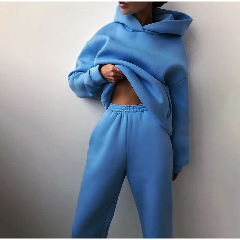 Oversize Hausanzug-Set Für Damen | Langarm