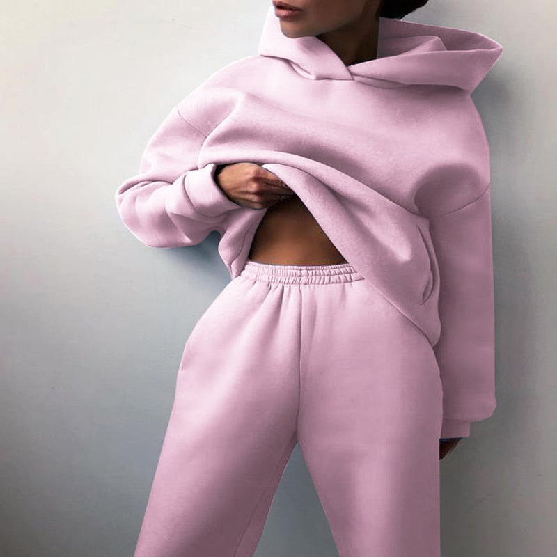 Oversize Hausanzug-Set Für Damen | Langarm