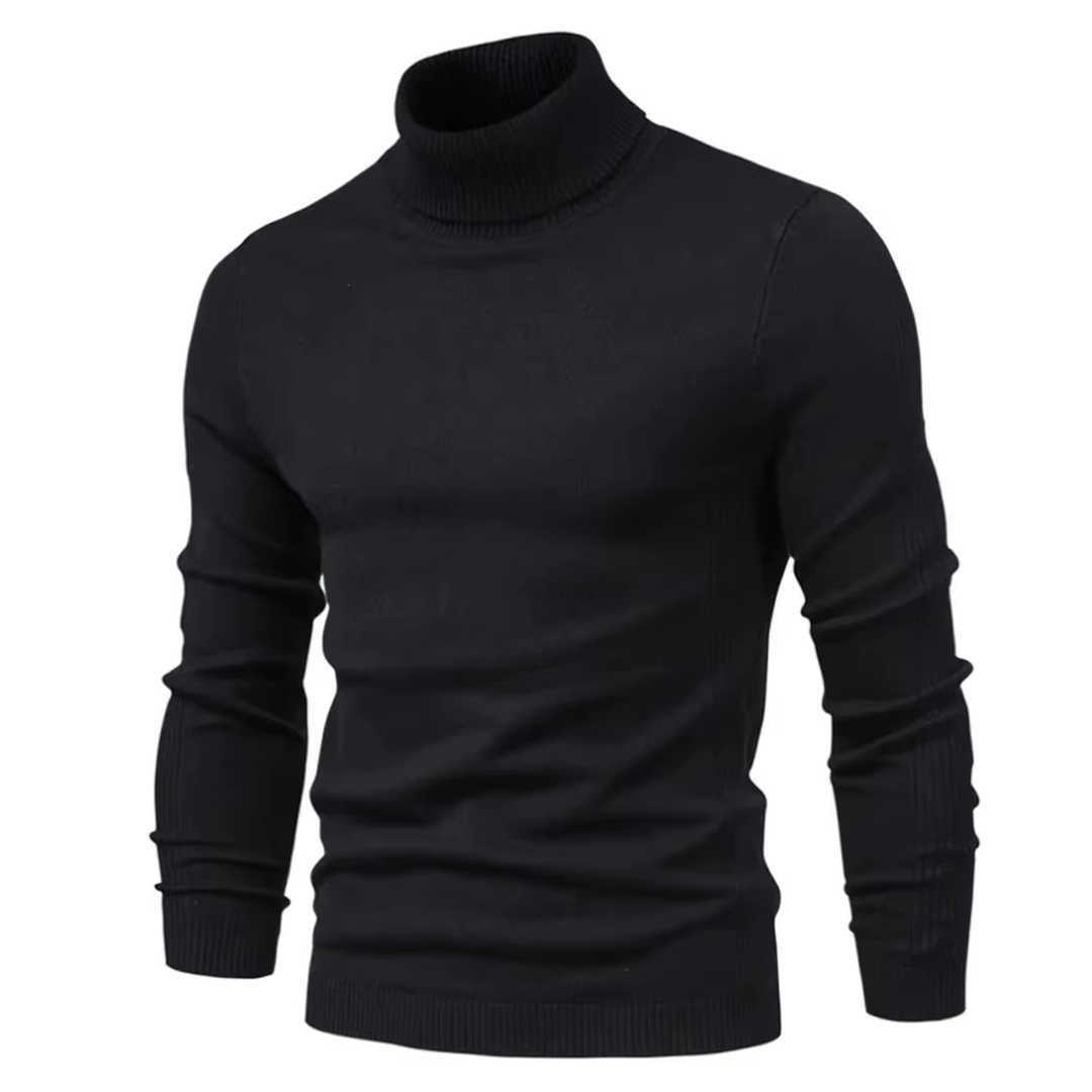 Klassischer Rollkragenpullover Für Herren | Langarm