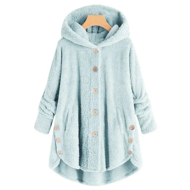 Stilvolle Fleece Winterjacke Für Damen | Mit Kapuze
