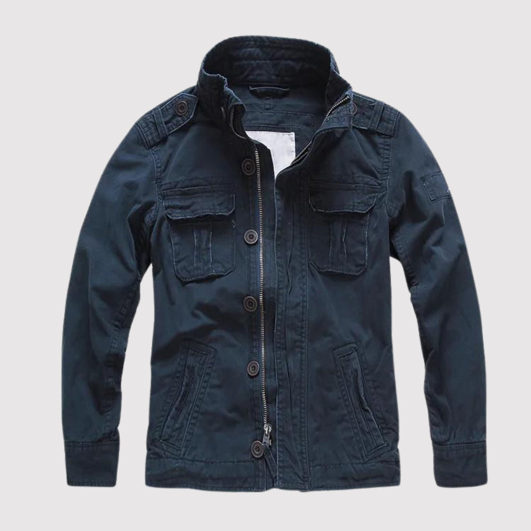Retro-Armee-Stil-Denimjacke für Herren