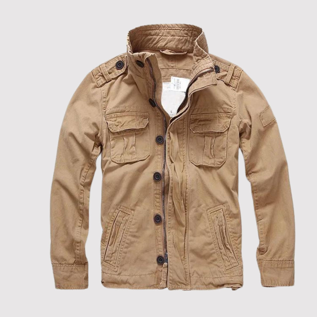 Retro-Armee-Stil-Denimjacke für Herren