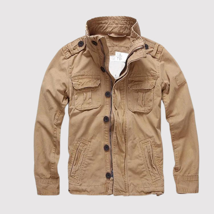 Retro-Armee-Stil-Denimjacke für Herren