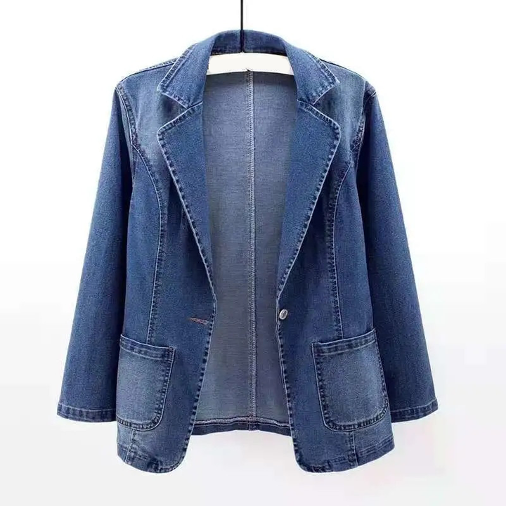 Jeansjacke Damen | Mit Tasche
