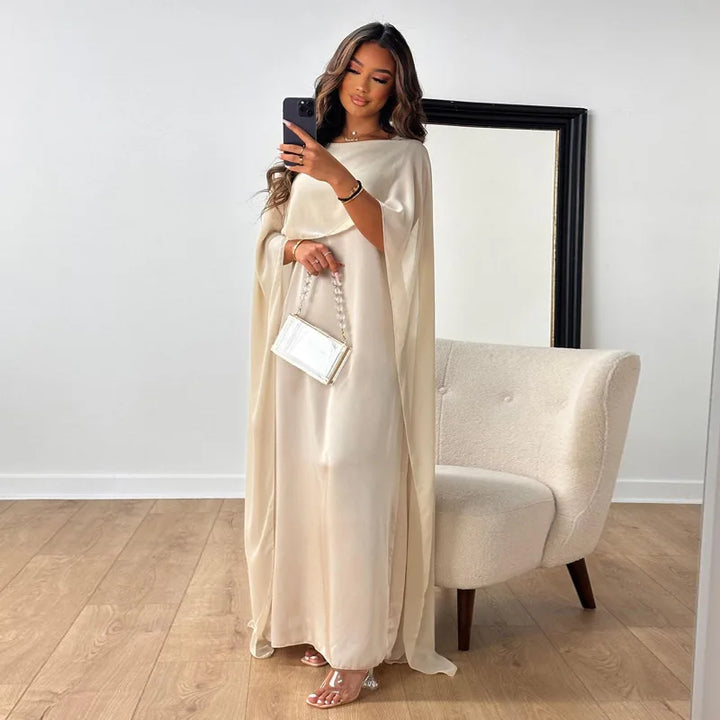 Damen Abendkleid Mit Umhangärmeln | Maxi