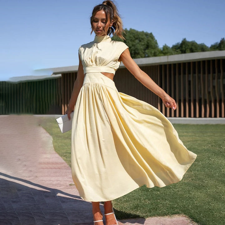 Elegantes Midikleid mit Faltenrock für Damen