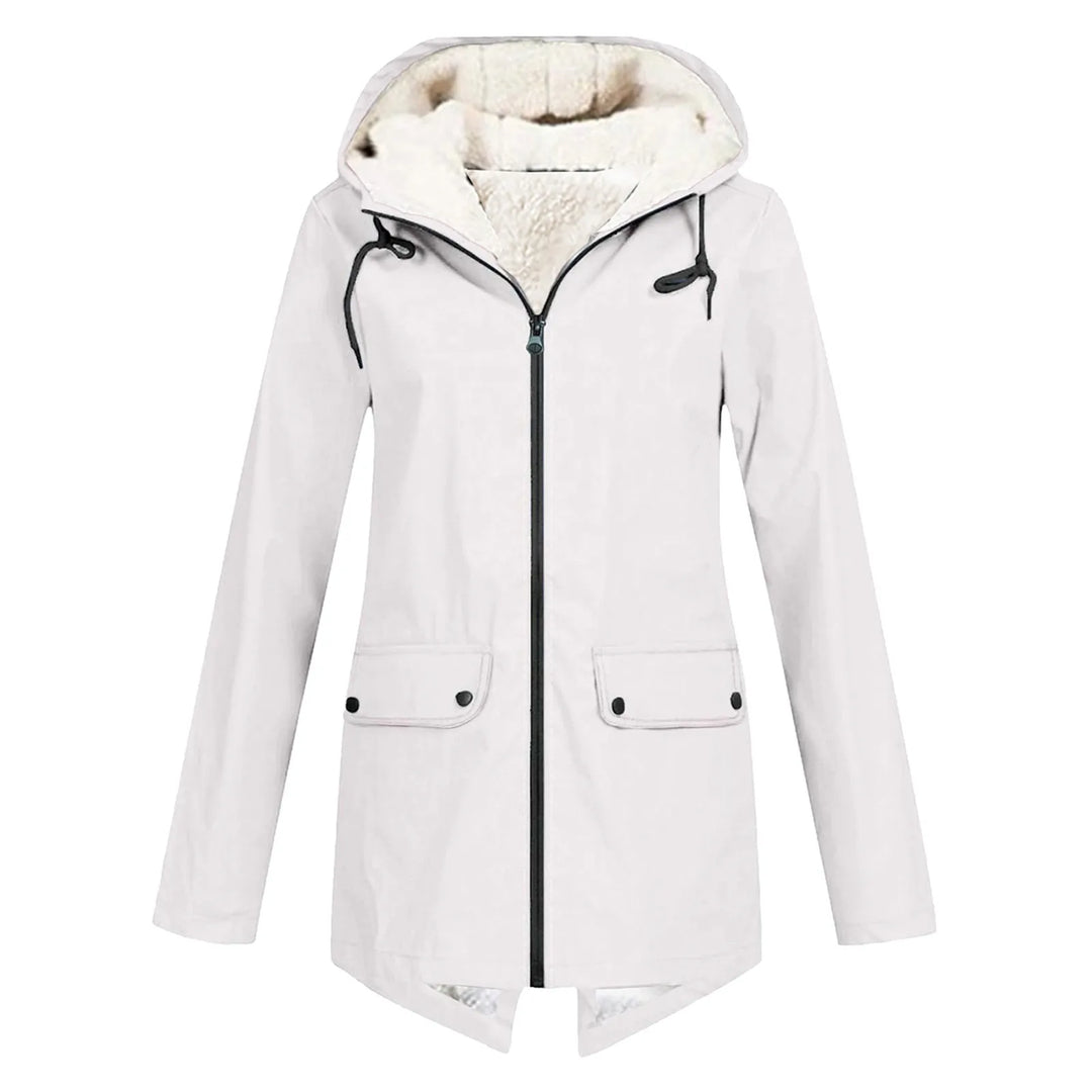 Damen Regenjacke Mit Reißverschluss | Kapuze