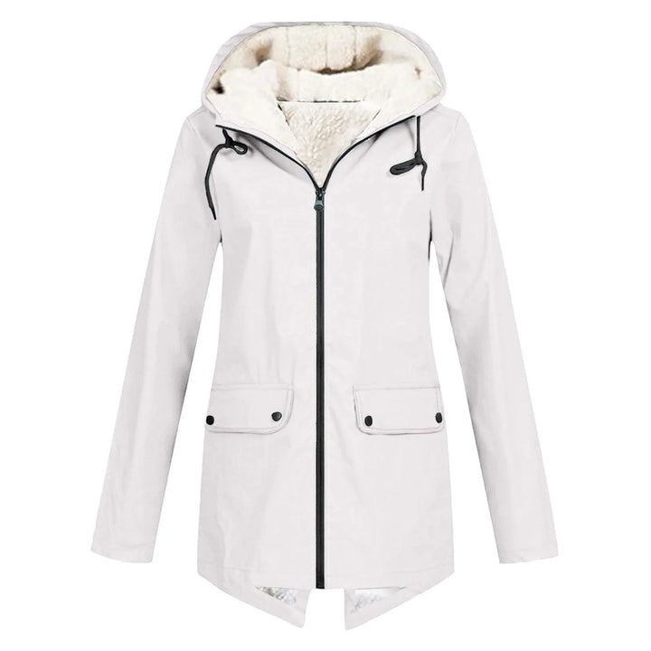 Damen Regenjacke Mit Reißverschluss | Kapuze