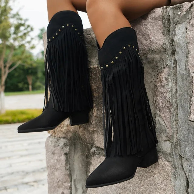 Cowboy-Stiefel Für Damen | Winter