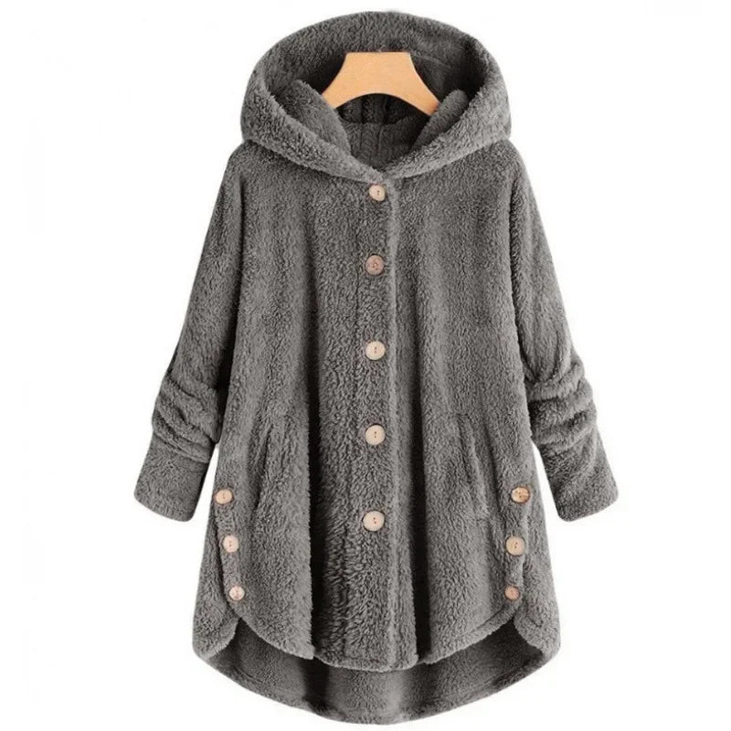 Stilvolle Fleece Winterjacke Für Damen | Mit Kapuze