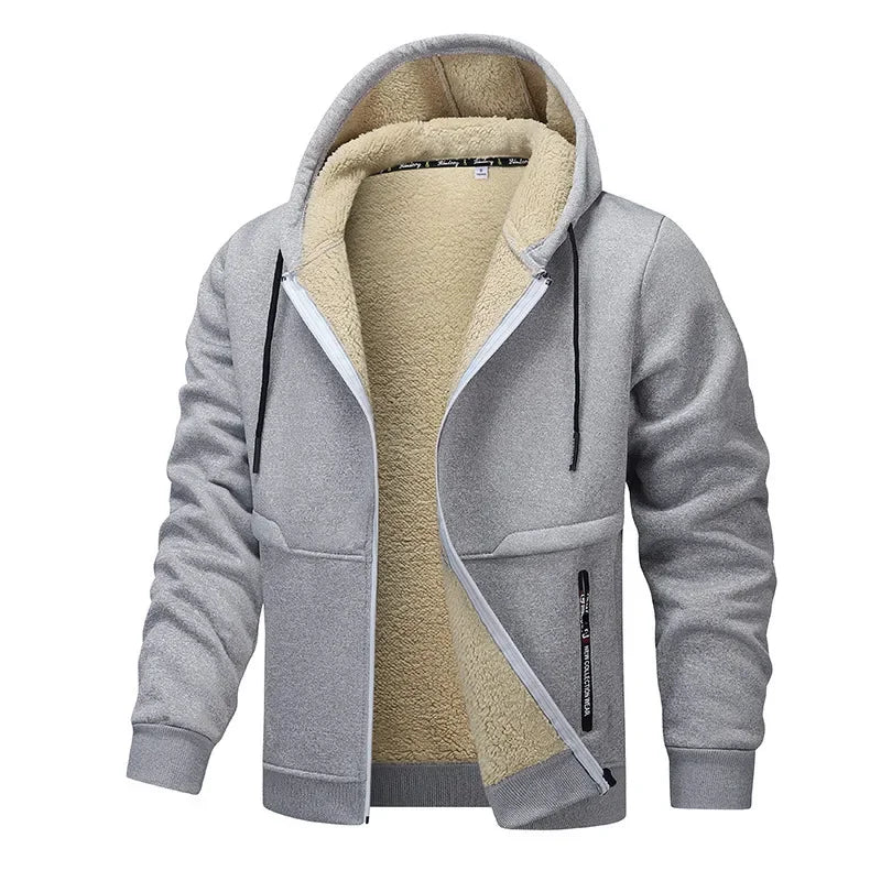 Herren Lässige Fleecejacke Mit Langarm | Winter