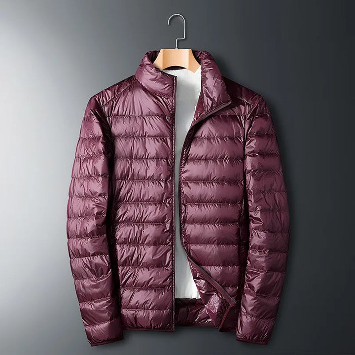 Herren Steppjacke Mit Reißverschluss | Stehkragen