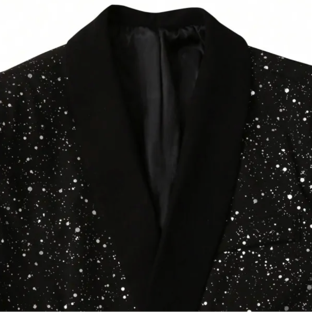Glitzer-Blazer Für Herren | Langarm