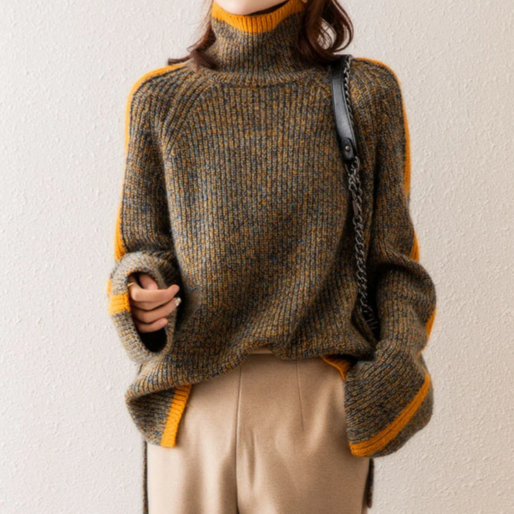 Damen Gestrickter Rollkragenpullover Für Winter | Oversized