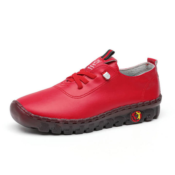 Damen Schnürschuhe aus veganem Leder