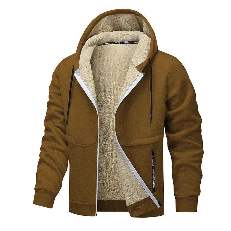 Herren Lässige Fleecejacke Mit Langarm | Winter