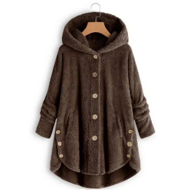 Stilvolle Fleece Winterjacke Für Damen | Mit Kapuze