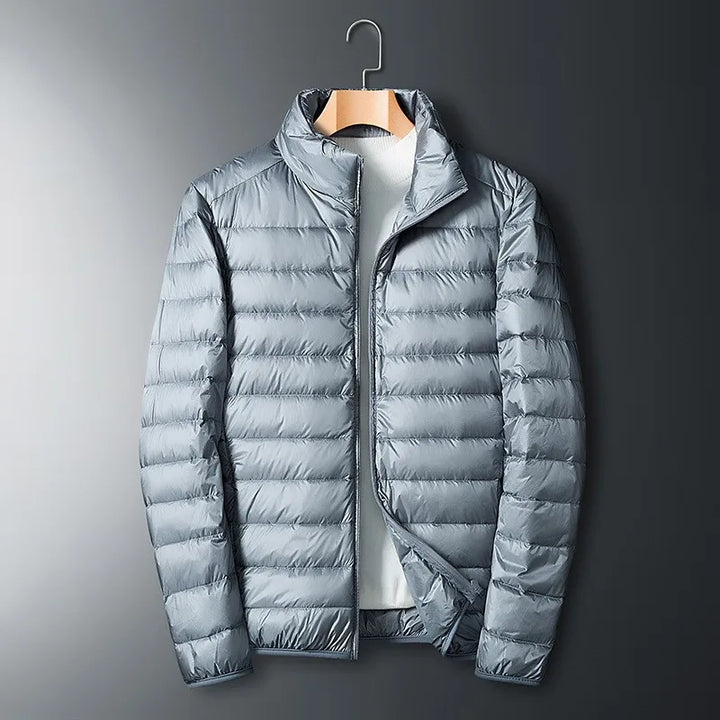 Herren Steppjacke Mit Reißverschluss | Stehkragen