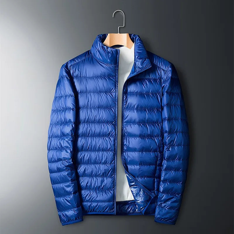 Herren Steppjacke Mit Reißverschluss | Stehkragen