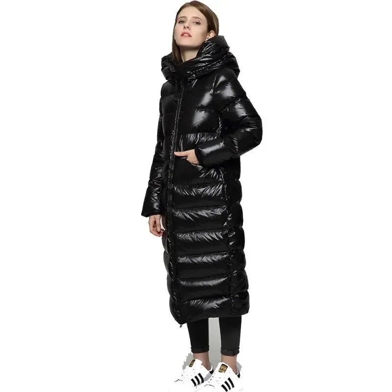 Damen Stylische Daunenjacke | Lang