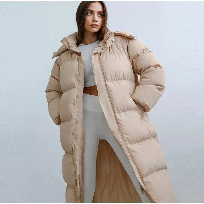 Langer Daunenmantel Für Damen | Winter