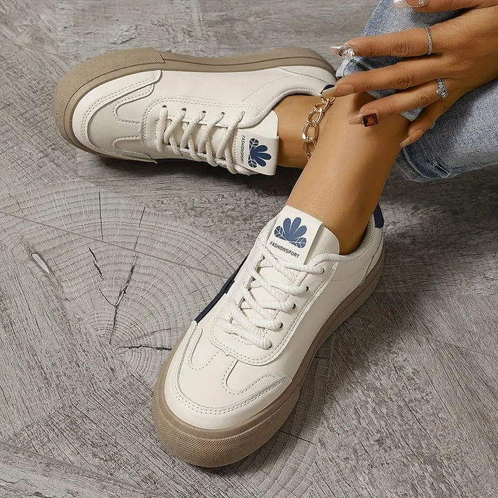 Damen Sneaker aus Veganem Leder mit Schnürung