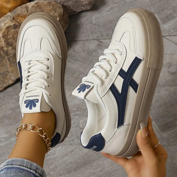 Damen Sneaker aus Veganem Leder mit Schnürung
