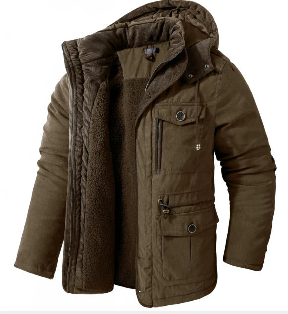Herren Lange Ärmel Winter Bomberjacke | Mit Reißverschluss