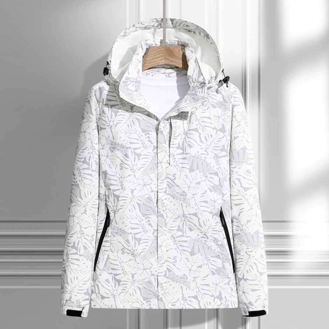 Damen Kapuzen-Regenjacke | Reißverschluss