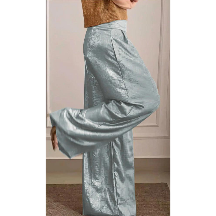 Damenhose mit weitem geradem Bein