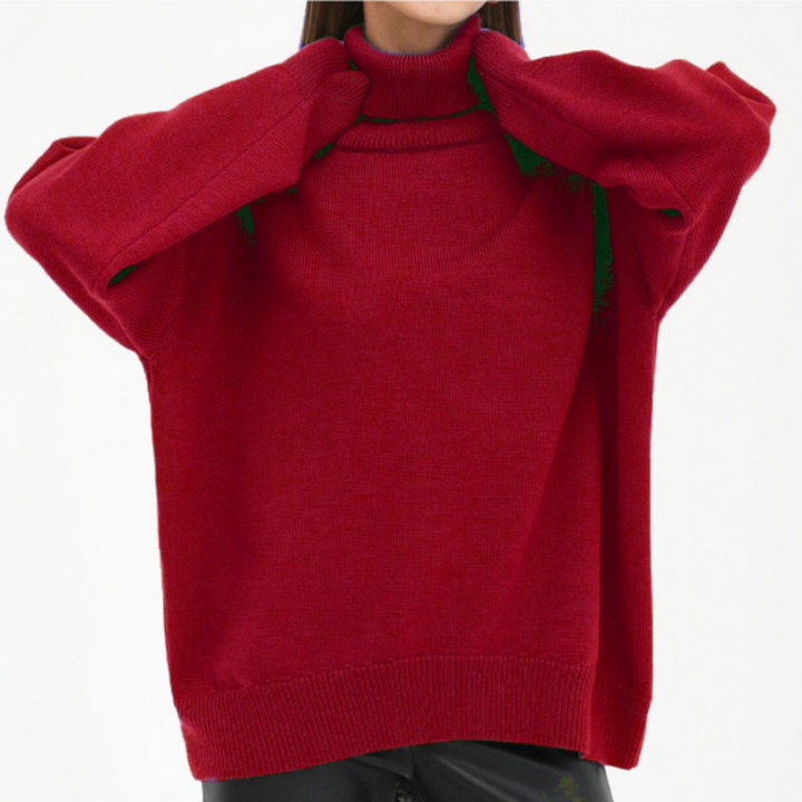 Damen Lockerer Rollkragenpullover | Winter